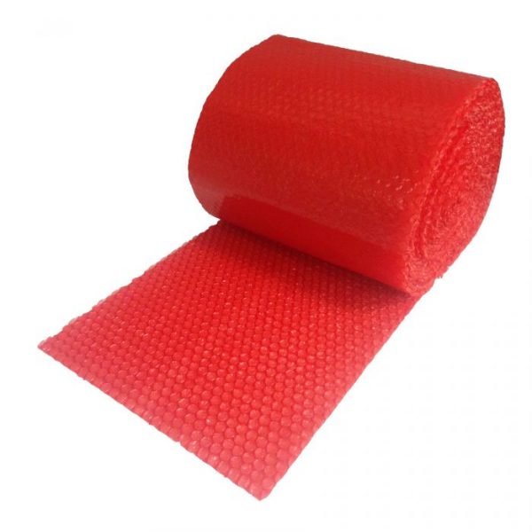 RED BUBBLE SMALL 3/16" WRAP 60' ROLL X 12" WIDE