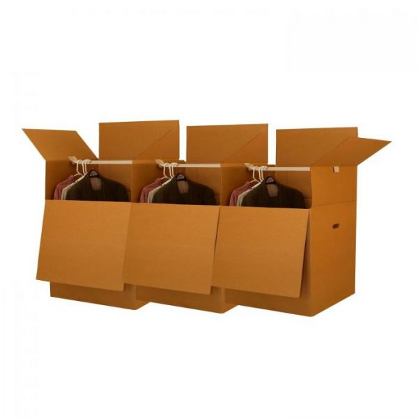 SHORTY WARDROBE BOXES (BUNDLE OF 3) 20" X 20" X 34"